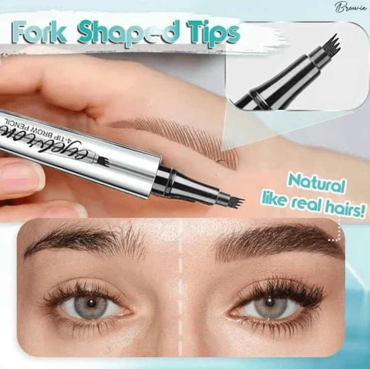 🎉High-quality 3D waterproof microblading eyebrow pencil with 4-pronged tip tattoo pen