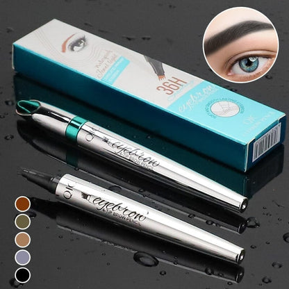 🎉High-quality 3D waterproof microblading eyebrow pencil with 4-pronged tip tattoo pen
