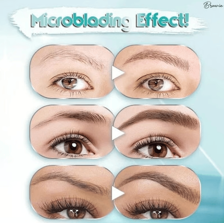 🎉High-quality 3D waterproof microblading eyebrow pencil with 4-pronged tip tattoo pen